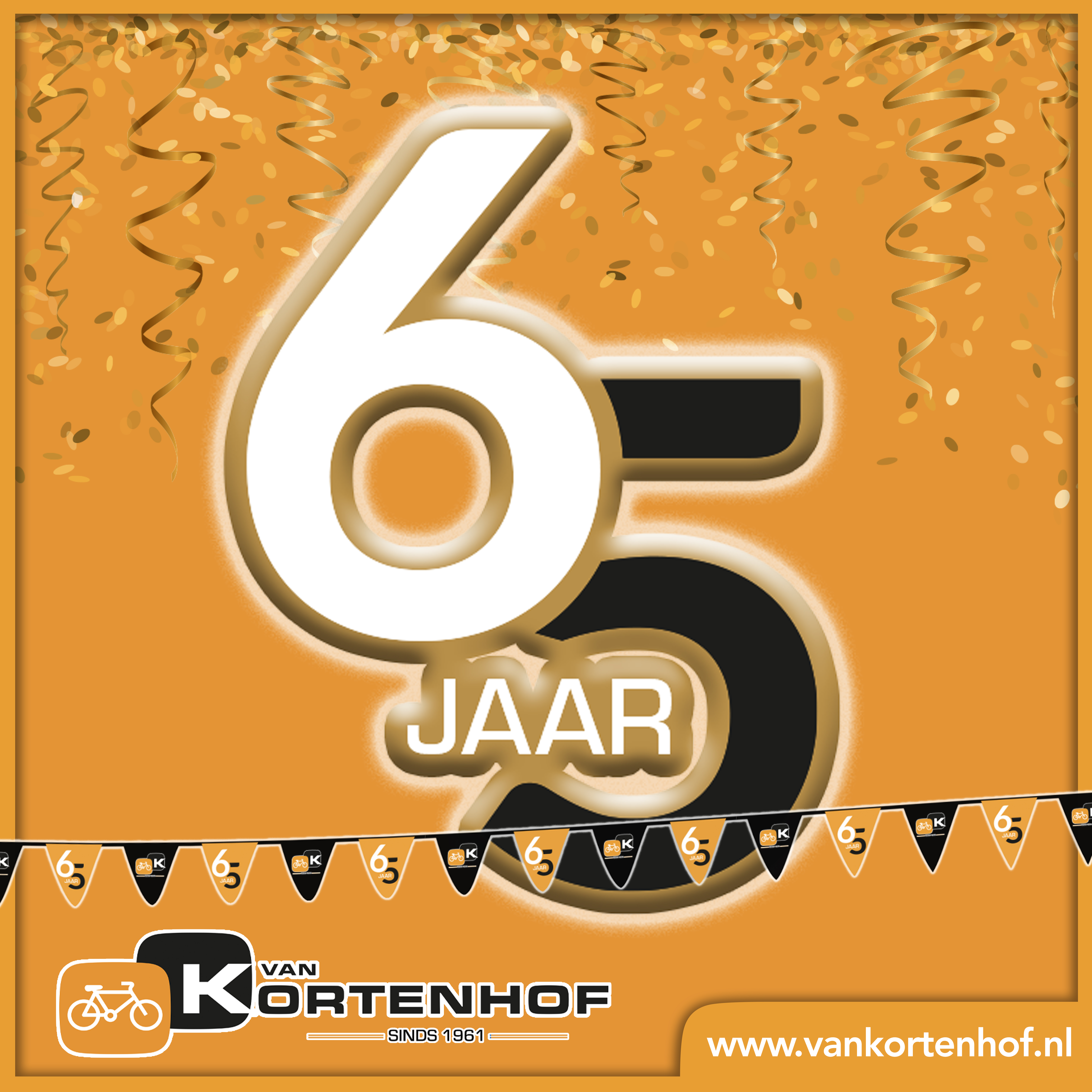 9 mei: 65 jaar Van Kortenhof Fietsen!